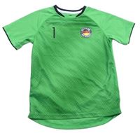 Zelené melírované fotbalové sportovní tričko - Deutschland H&M