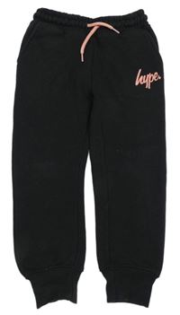 Černé tepláky s logem Hype