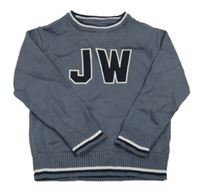Tmavomodrý svetr s písmeny Jack Wills