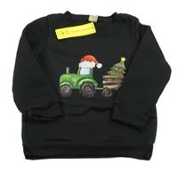 Nové - Černá mikina s obrázkem Shein