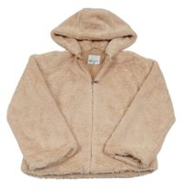 Světlerůžová kožešinová podšitá bunda s kapucí Primark