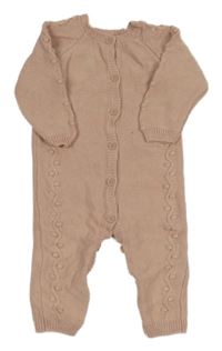 Světlerůžový pletený overal Dunnes