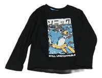 Černé triko se Sonicem z flitrů