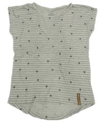 Šedé pruhované tričko s hvězdičkami Topolino