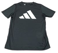Černo-zelené sportovní funkční tričko Adidas