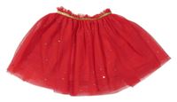 Červená tylová sukně 