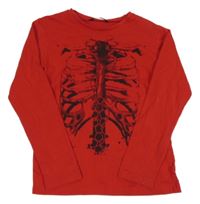 Červené triko s kostrou George