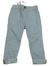 Nové - Šedé plátěné chino kalhoty Next