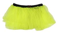 Kostým - Neonově žlutá tylová sukně 