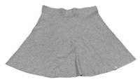 Šedá pletená třpytivá sukně 