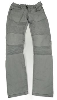 Světlešedé teplákové rifle C&A