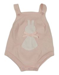 Světlerůžové pletené laclové kraťasy se zajícem Shein