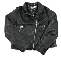 Černá koženková bunda H&M