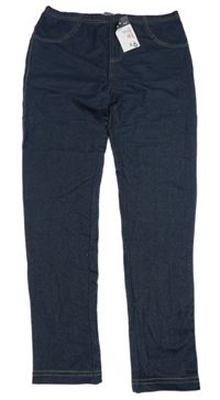 Nové -Tmavomodré legíny riflového vzhledu Primark