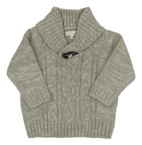 Šedý melírovaný svetr 