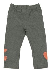 Šedé tregíny s flitry Topomini