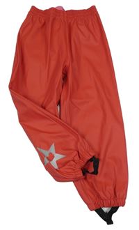 Jahodové nepromokavé kalhoty s hvězdou 
