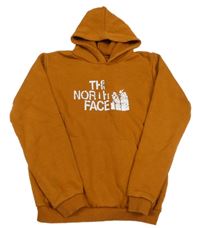 Medová mikina s logem a kapucí The North Face
