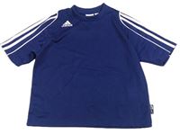 Tmavomodré sportovní tričko s logem Adidas