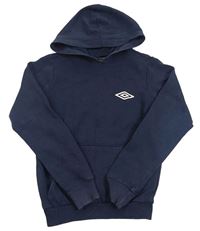 Tmavomodrá mikina s kapucí Umbro