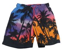 Barevné plážové kraťasy s palmami Primark