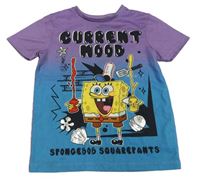 Fialovo-modré tričko se Spongebobem George