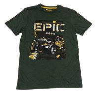 Tmavozelené tričko s monster truck F&F
