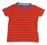 Červeno-bílé pruhované tričko M&S