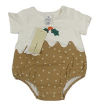Bílo-béžové body - pudink Target
