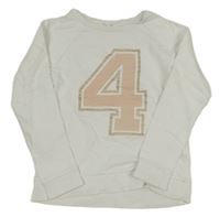 Bílé mikinotriko s číslem H&M