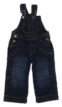 Tmavomodré laclové rifle 