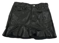 Černá koženková sukně H&M