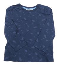 Tmavomodré triko s medvídky Kids