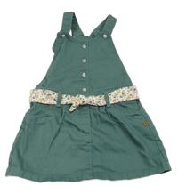 Zelenošedé riflové šaty s páskem Obaibi