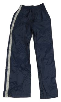 Tmavomodré šusťákové nepromokavé kalhoty Formicula 