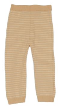 Oranžovo-bílé pruhované úpletové kalhoty George 