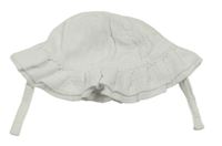 Bílý krepový podšitý klobouk George 