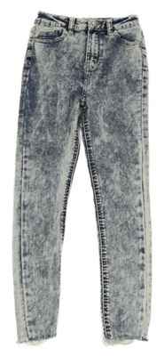 Tmavomodro-bílé plísňové skinny rifle George 