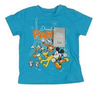 Nové - Azurové tričko s Mickeym Disney 