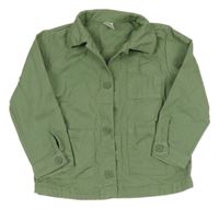 Khaki riflová košilová bunda H&M