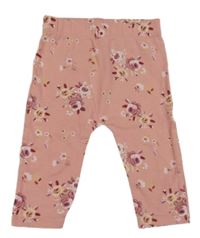 Broskvové legíny s květy George 