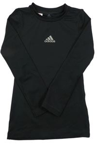 Černé thermo triko s logem Adidas