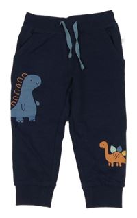 Tmavomodré tepláky s dinosaury Liegelind
