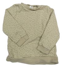 Béžová puntíkovaná mikina H&M