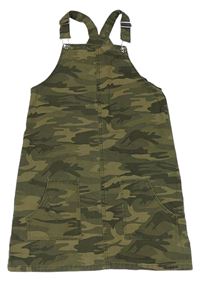 Khaki army riflové šaty Matalan