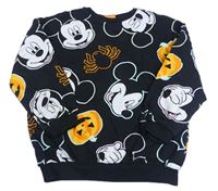 Černá oversize mikina s Mickey a dýněmi George