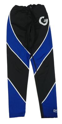 Černo-safírové sportovní legíny 
