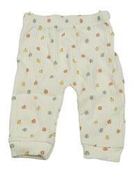 Smetanové žebrované tepláky s jablíčky mini bout'chou