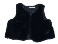 Tmavomodré kožešinové podšité bolérko GÉMO