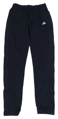 Tmavomodré sportovní tepláky Adidas